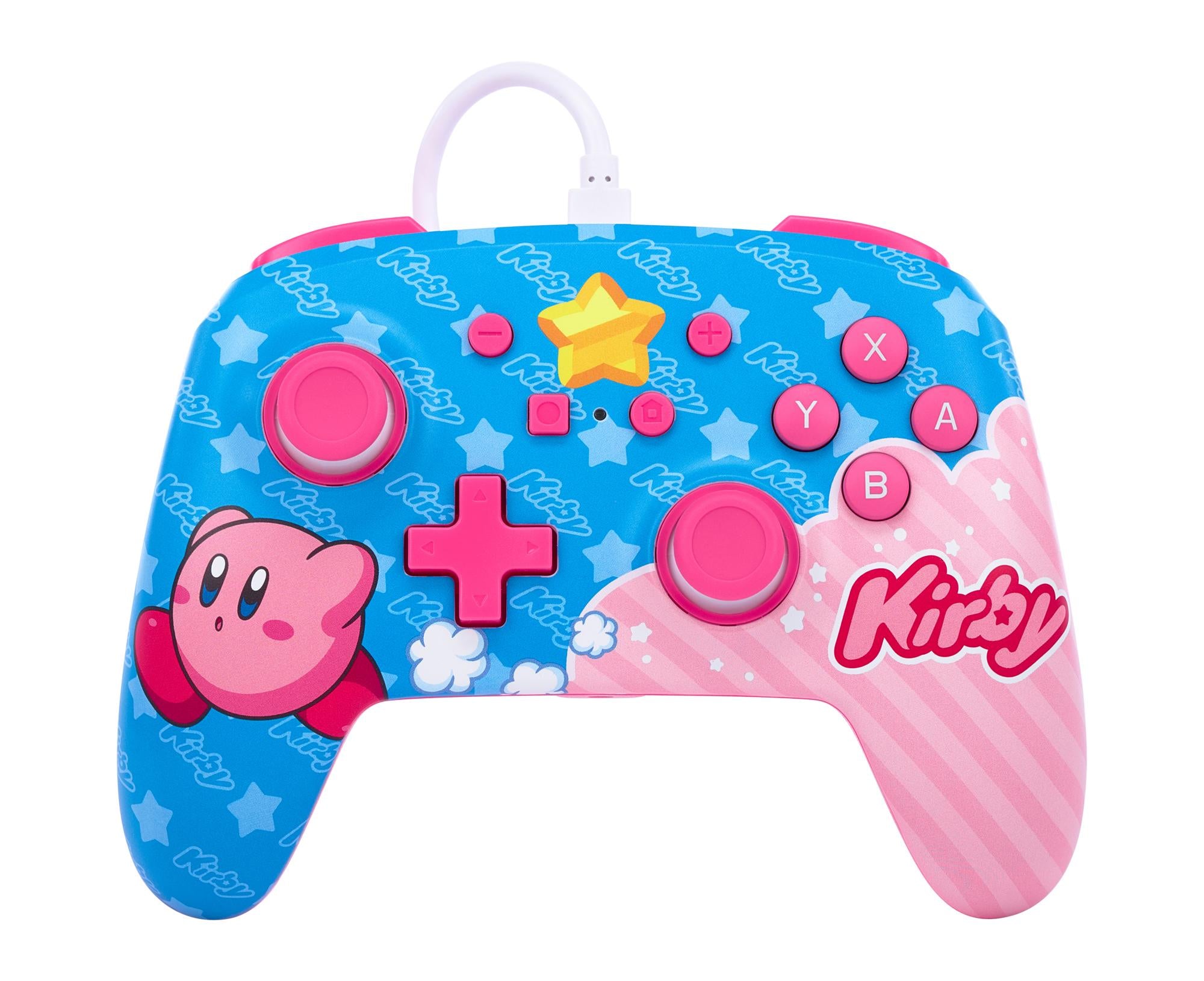 Powera Nsw Enhanced Controller Kirby  Nintendo Switch Geekd Dk