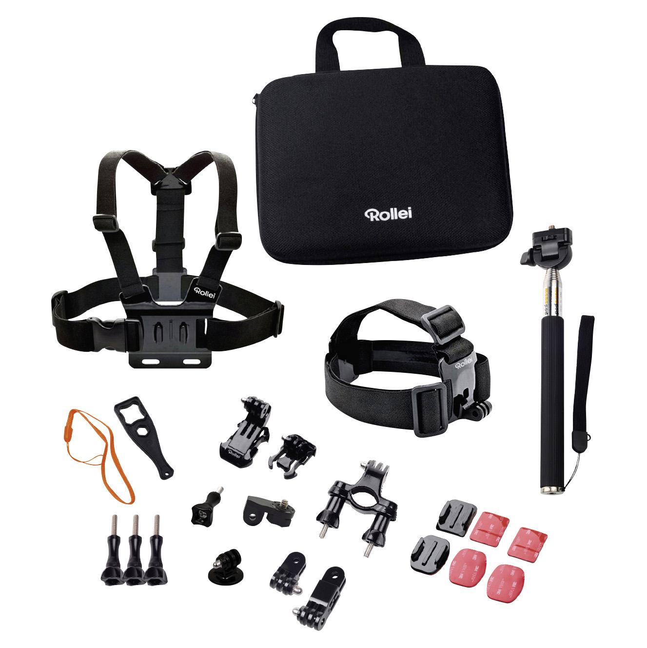 Rollei Actioncam Accessories Kit Outdoor Actionkamera-monteringssæt Kamera Udstyr Geekd Dk