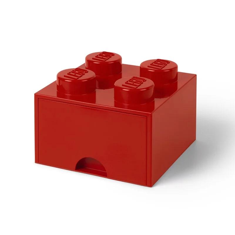 Room Copenhagen Lego Brick Drawer   Red Rc40051730 Opbevaringskasse Geekd Dk