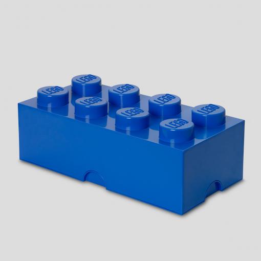 Room Copenhagen Lego Storage Brick   Blue Rc40041731 Opbevaringskasse Geekd Dk
