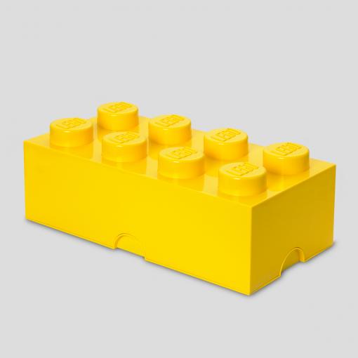 Room Copenhagen Lego Storage Brick   Yellow Rc40041732 Opbevaringskasse Geekd Dk