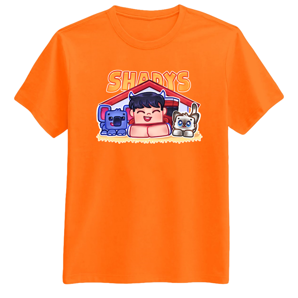 Shadys Kæledyr Tee Orange  -shirt Geekd Dk