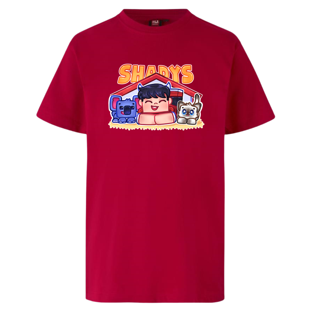 Shadys Kæledyr Tee Rød  -shirt Geekd Dk