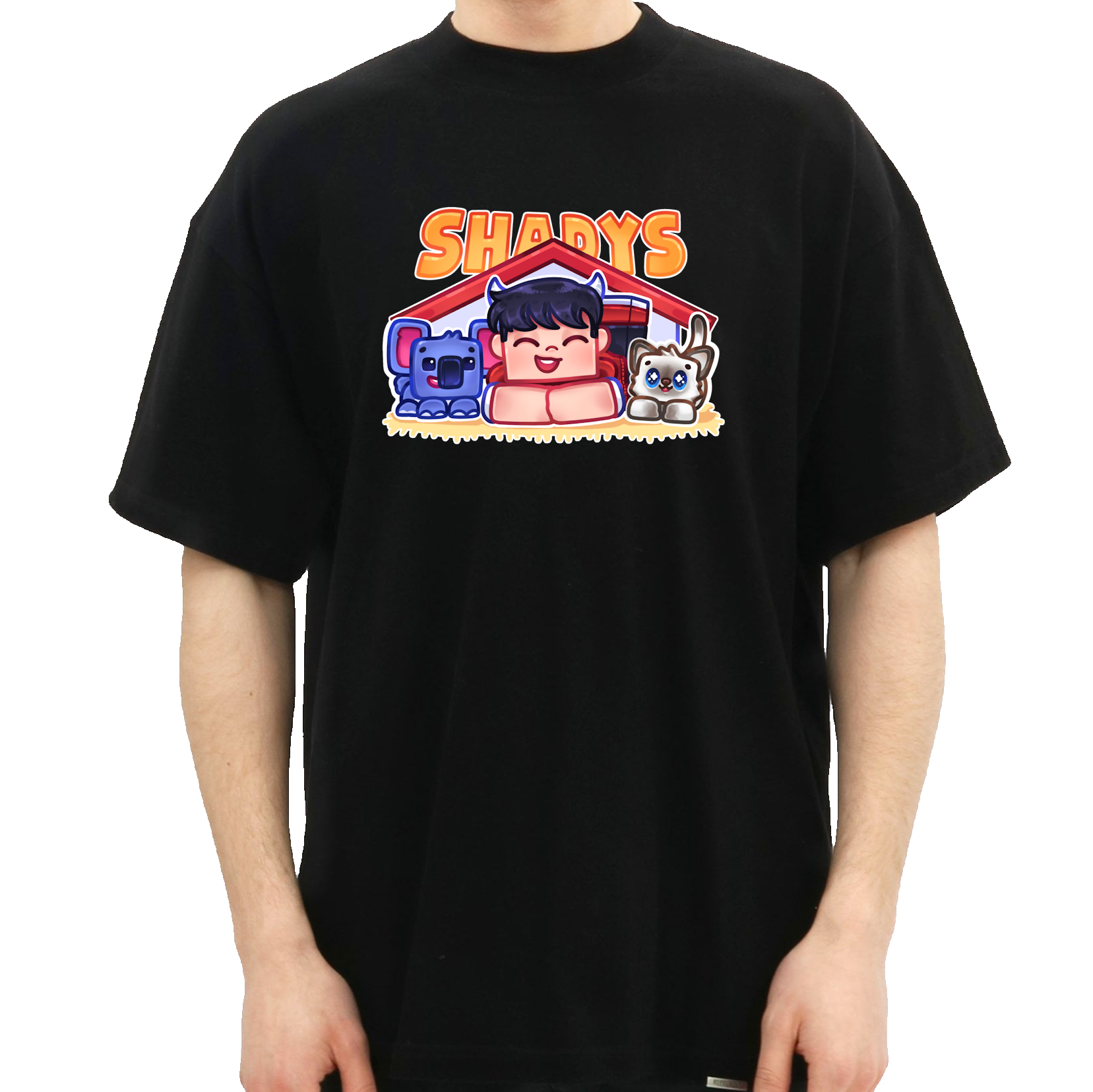 Shadys Kæledyr Tee Sort  -shirt Geekd Dk