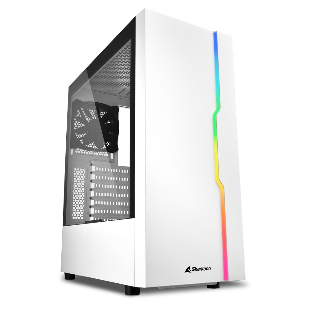 Sharkoon Rgb Slider White  Tower Case