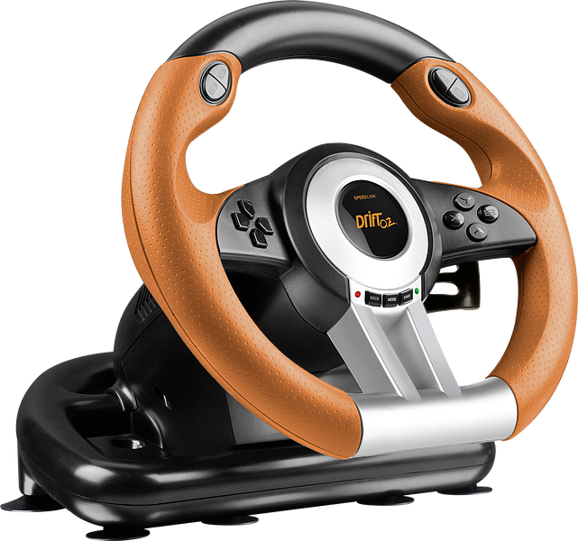 Speedlink Drift      Racing Wheel Pc Sort Orange Rat Pedal Geekd Dk