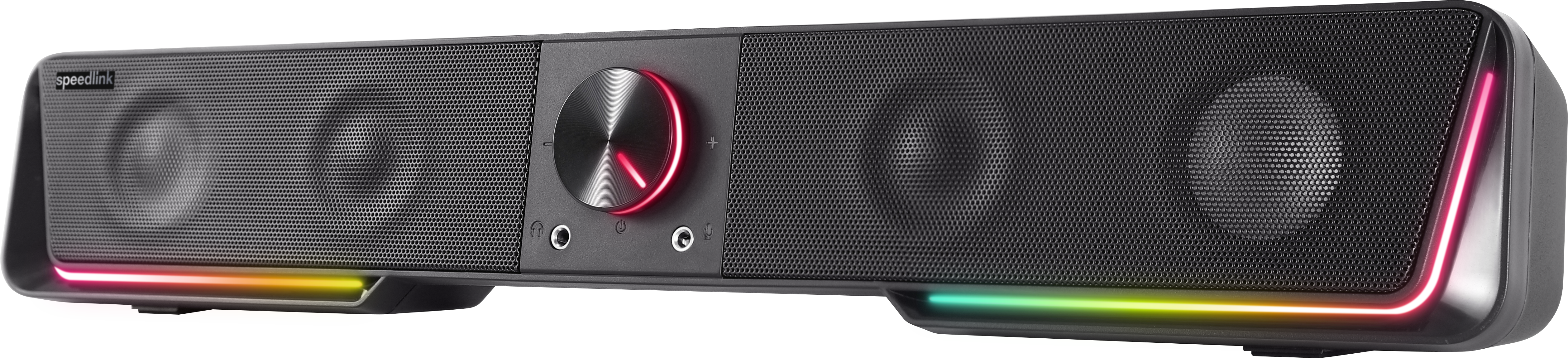 Speedlink Gravity Rgb Stereo Soundbar  Black Højttaler Geekd Dk