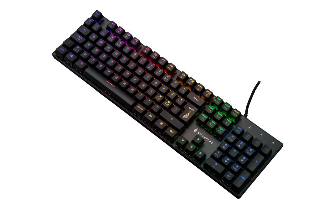 Surefire Kingpin M2 Mech  Gaming Rgb Tastatur Qwerty Nordic Geekd Dk