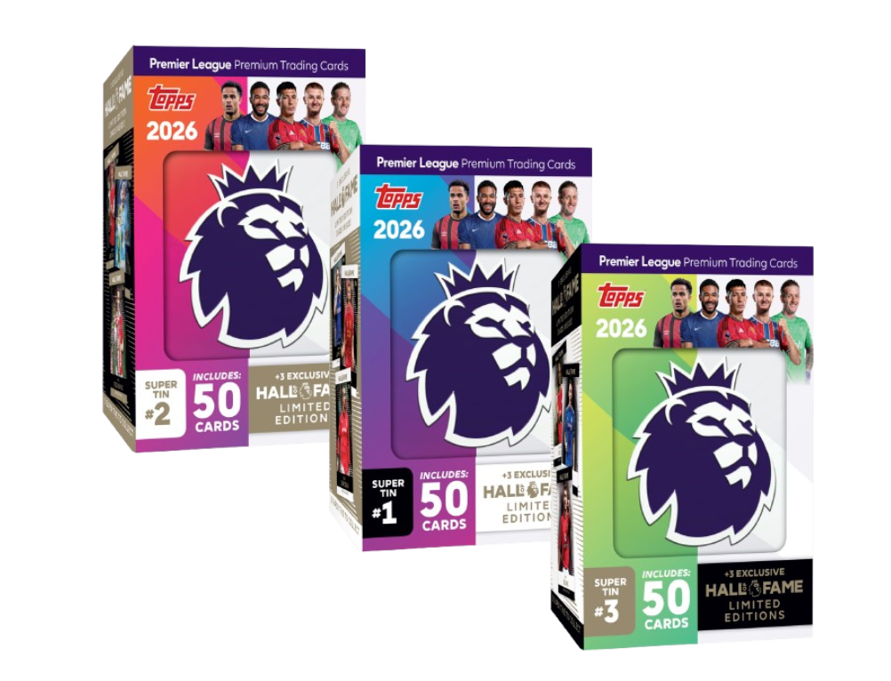 Topps Premier League Super Tin   Eksklusiv Samleboks Med Fodboldkort Geekd Dk
