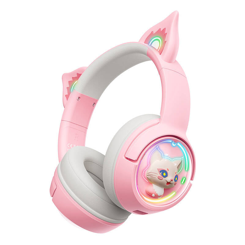Trådløse Gaming Hovedtelefoner Med Katteører Headset Geekd Dk