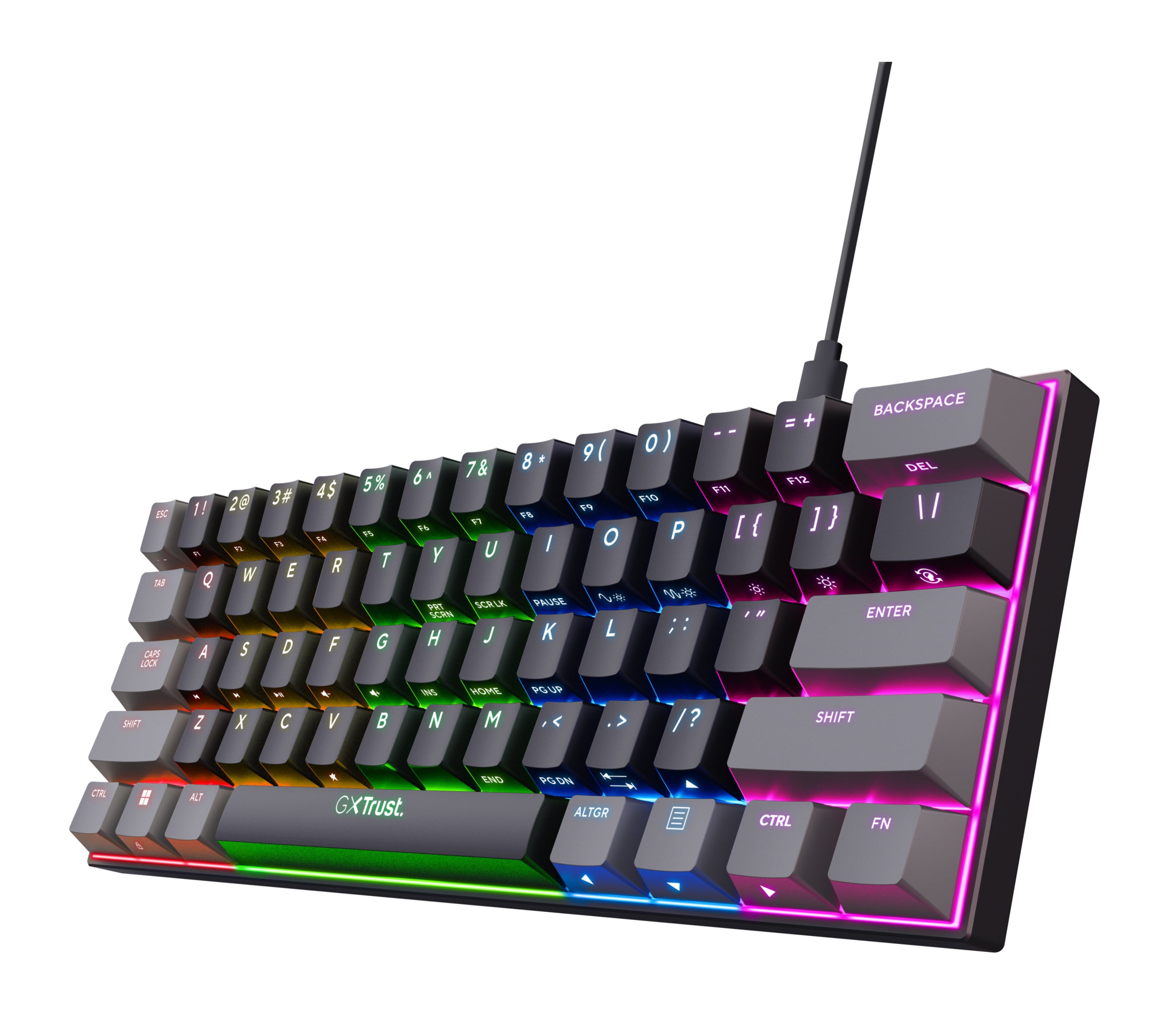 Trust Gxt867 Acira 60  Mini Gaming Keyboard Nd