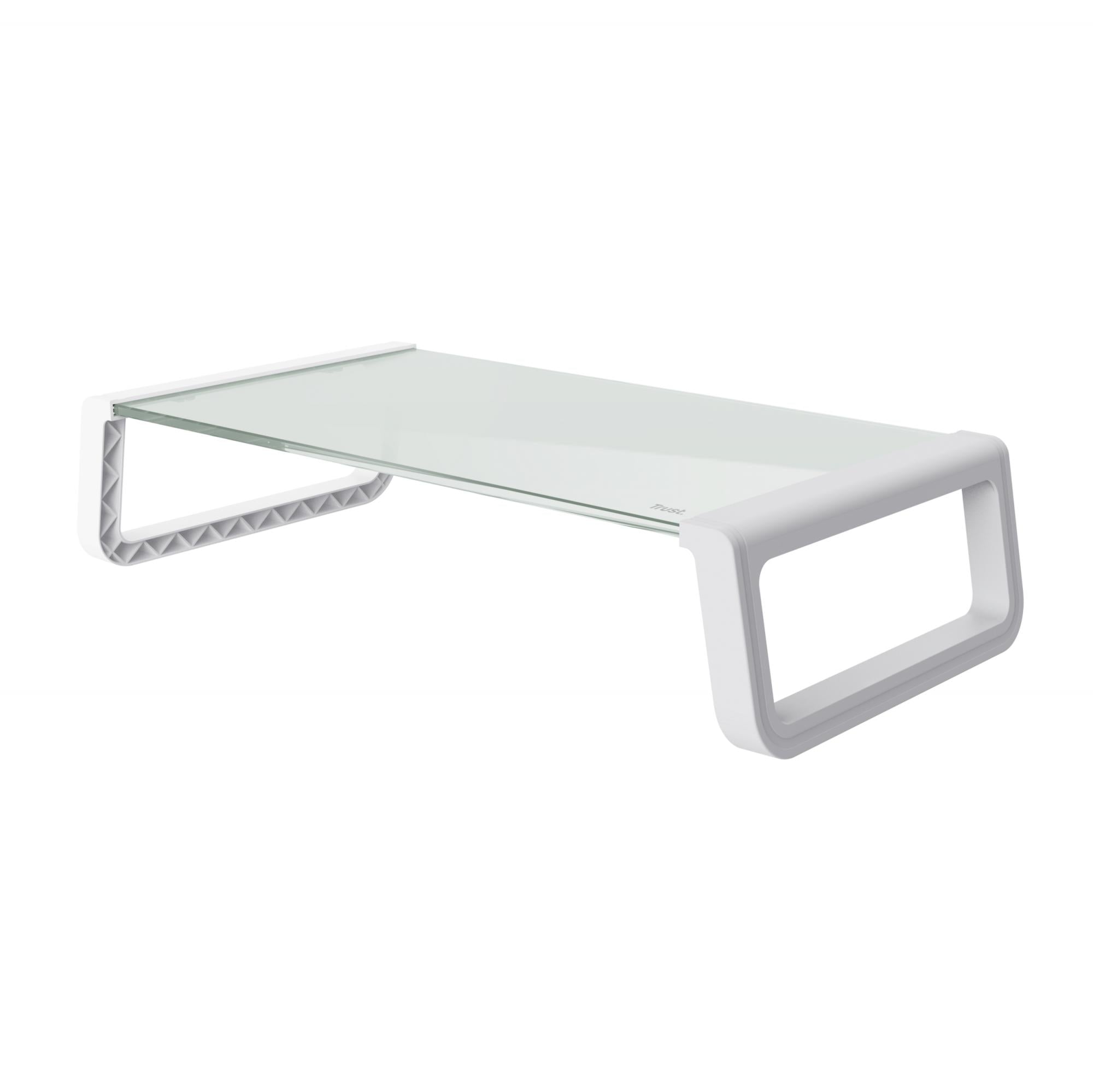 Trust Monta Glass Monitor Stand Hvid Skærm Tilbehør Geekd Dk