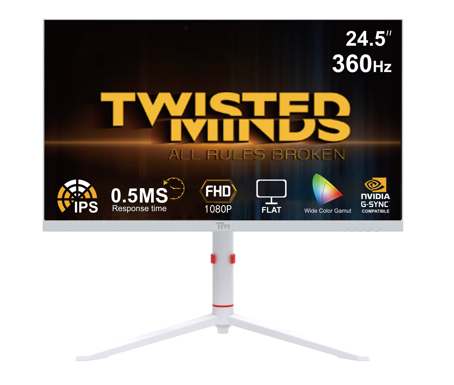 Twisted Minds Artic Pro Series 24  Fhd 360h  White