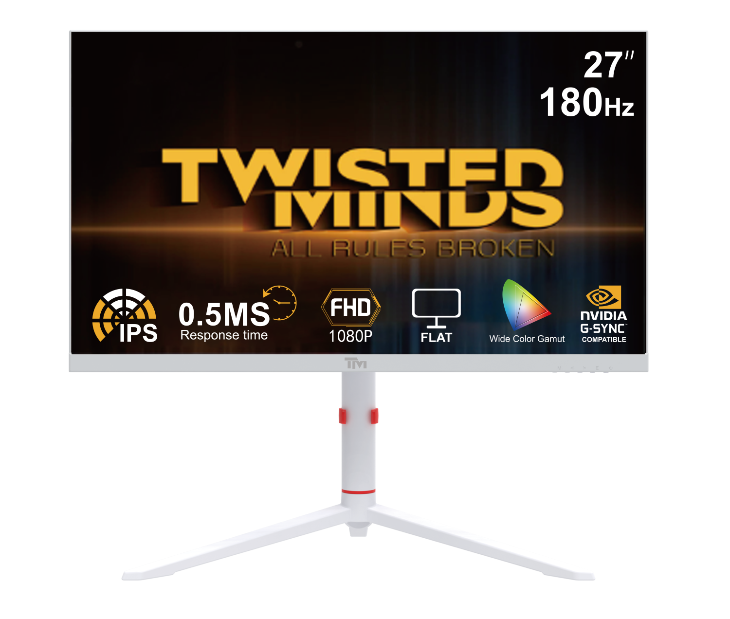 Twisted Minds Artic Pro Series 27  Fhd 180hz White