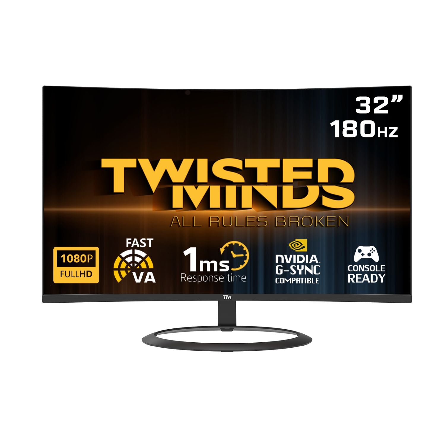 Twisted Minds Curve Gaming Monitor 32  Fhd 180hz