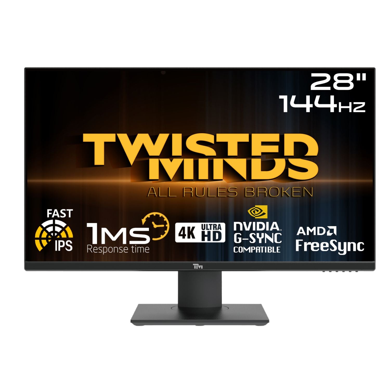 Twisted Minds Flat Gaming Monitor 28  Uhd 144hz