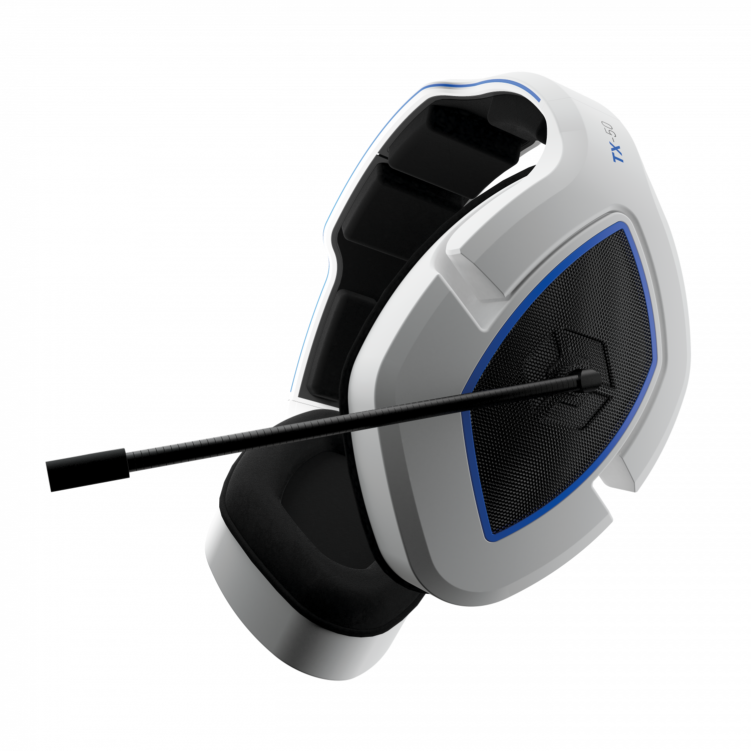 Tx-50 Rf Stereo Gaming Headset  White Blue   Uni  Geekd Dk