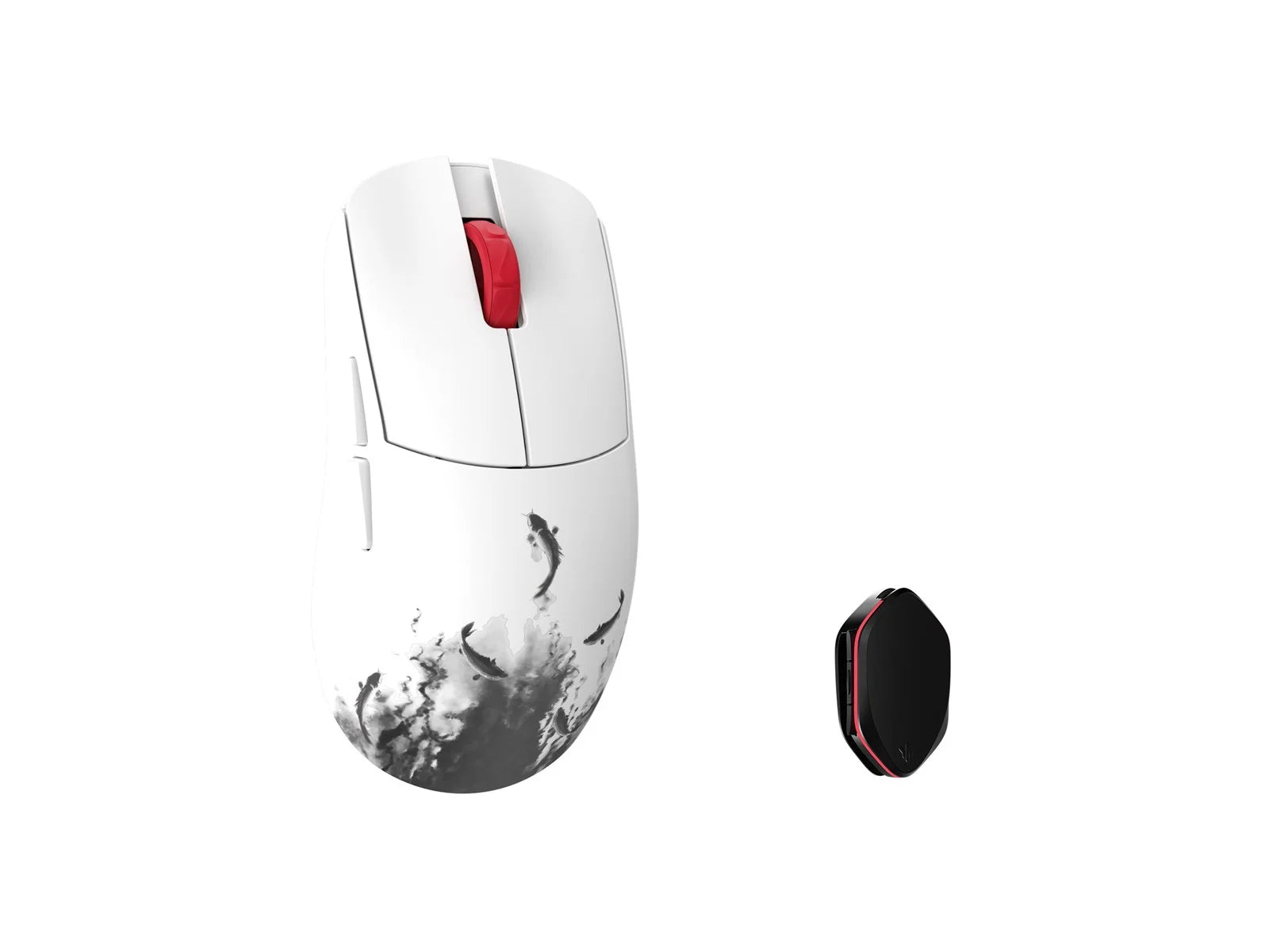 Wlmouse Ying Black White  Omron Optical  Wireless 8k Magnesium Mouse Mus Geekd Dk