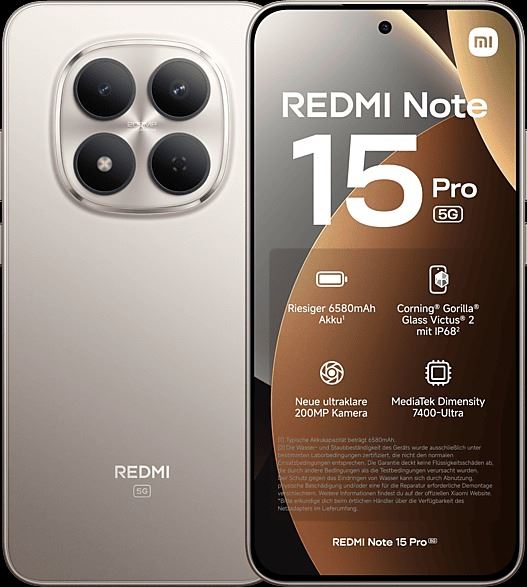 Xiaomi Redmi Note 15 Pro 5g  256gb Titan