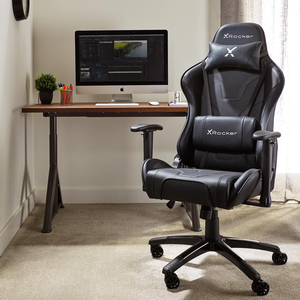 Xrocker Agility Sport Esport Pc Office Gaming Chair Carbon Black Stol Geekd Dk