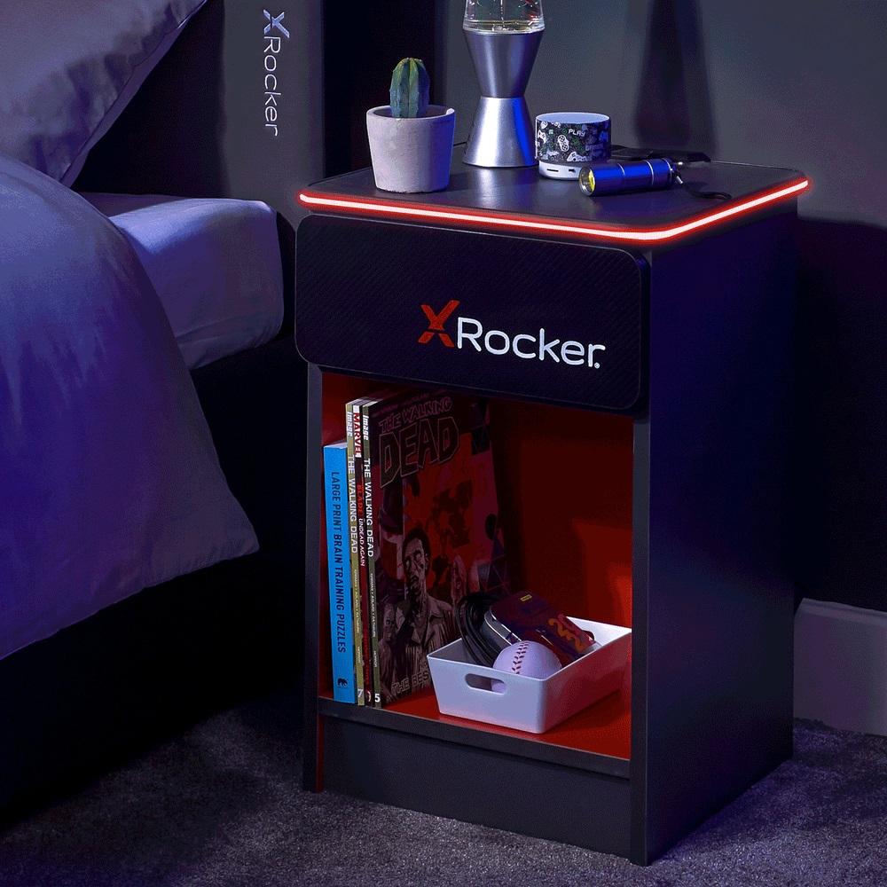 Xrocker Carbon-tek Bedside With Wireless Charging Møbler Geekd Dk