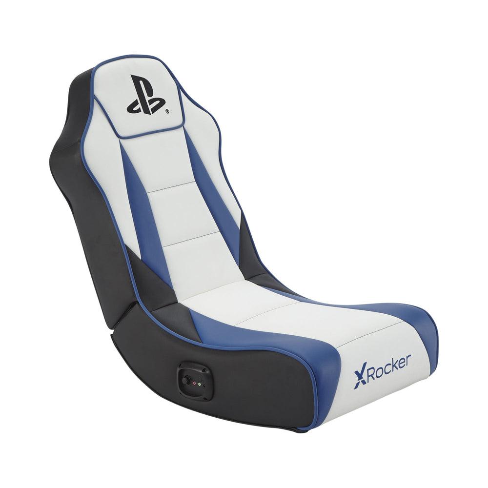 Xrocker Playstation Geist     Floor Rocker White And Blue Stol Geekd Dk